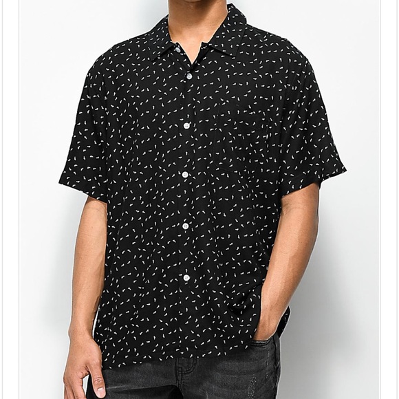 Obey Other - Obey Mens Shirt Pumps Print Button Down Shirt Top